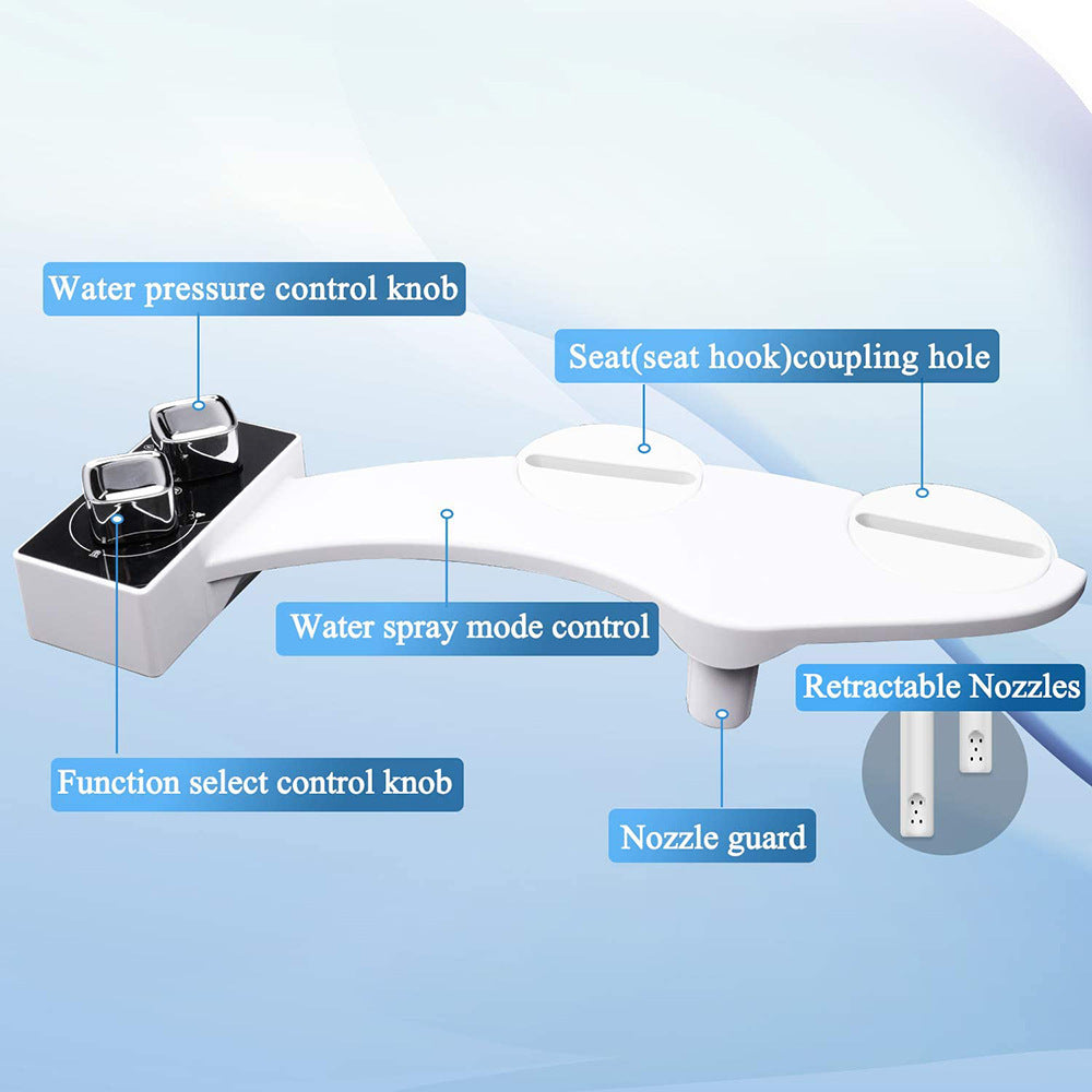 HOMESCAPE™ - Advanced Bidet Attachment with Dual Knob Control